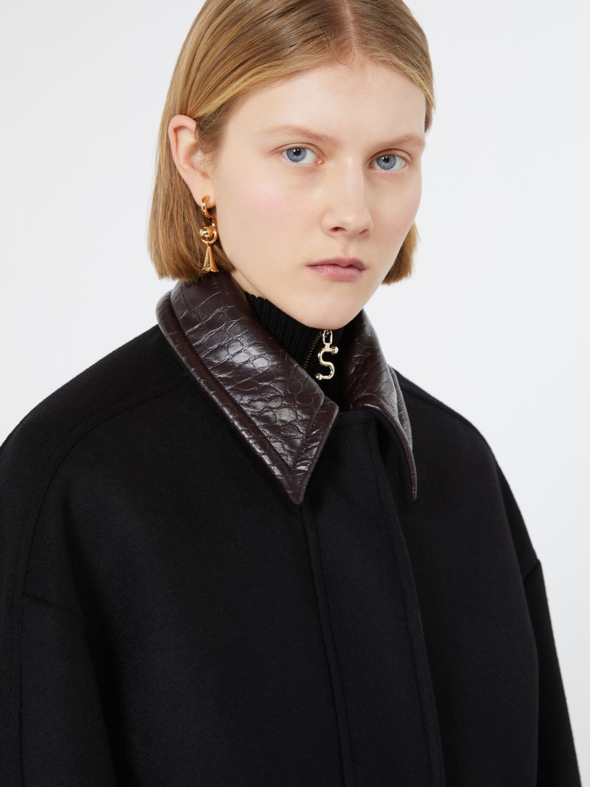 Boxy pure wool jacket - BLACK - Max Mara - 5