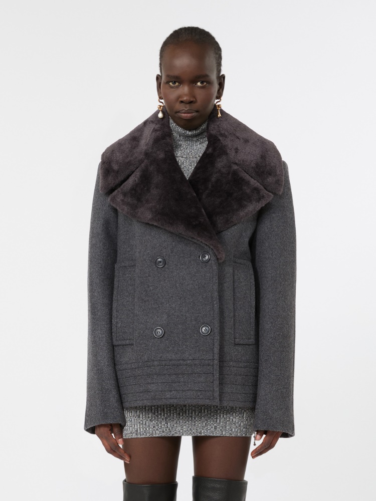 Pure wool pea coat - BLACK - Max Mara - 2