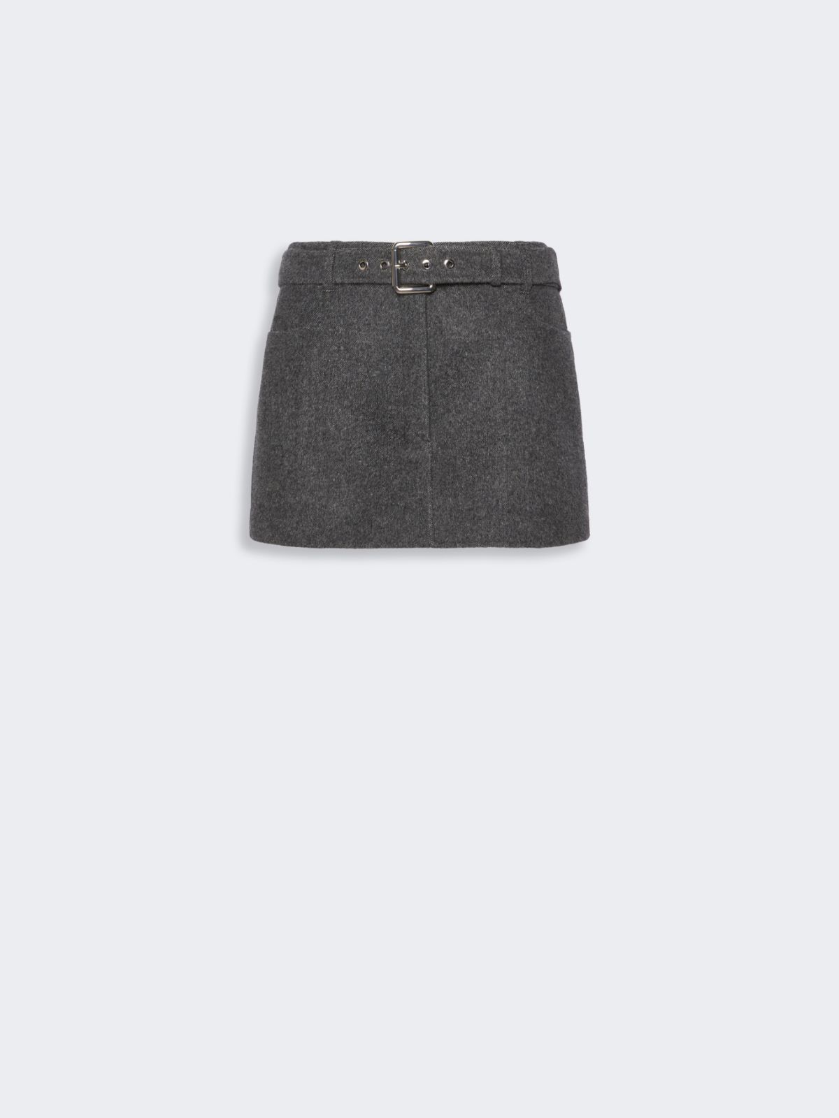 Short pure wool skirt - BLACK - Max Mara - 5