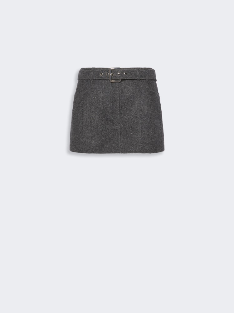 Short pure wool skirt - BLACK - Max Mara - 5