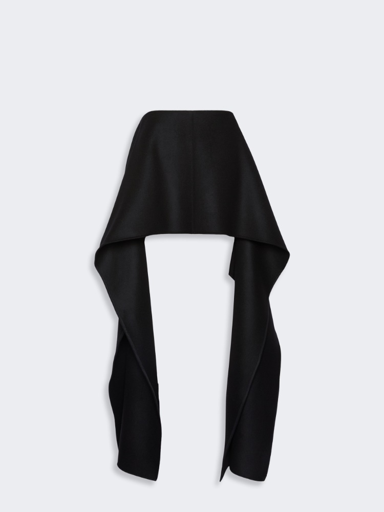 Minifalda de lana con drapeados - NEGRO - Max Mara - 5