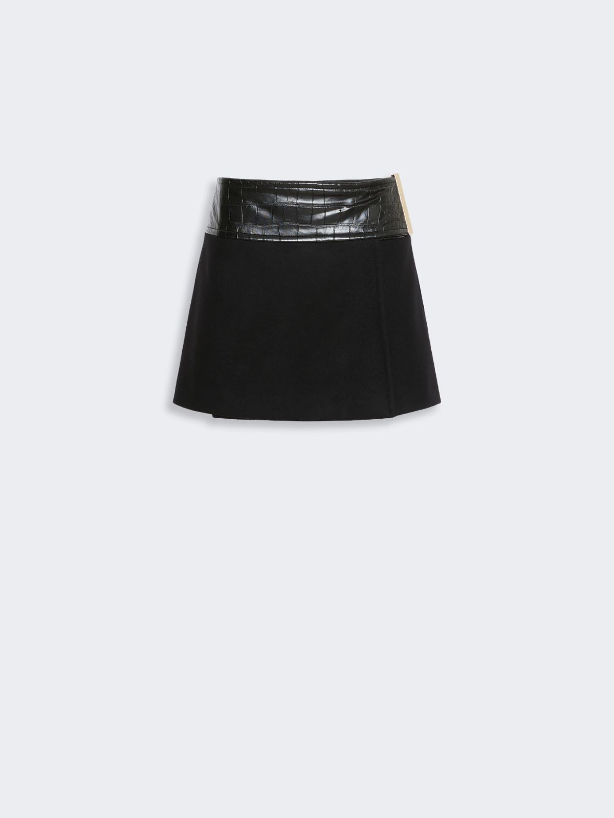 Pure wool mini skirt - BLACK - Max Mara - 5