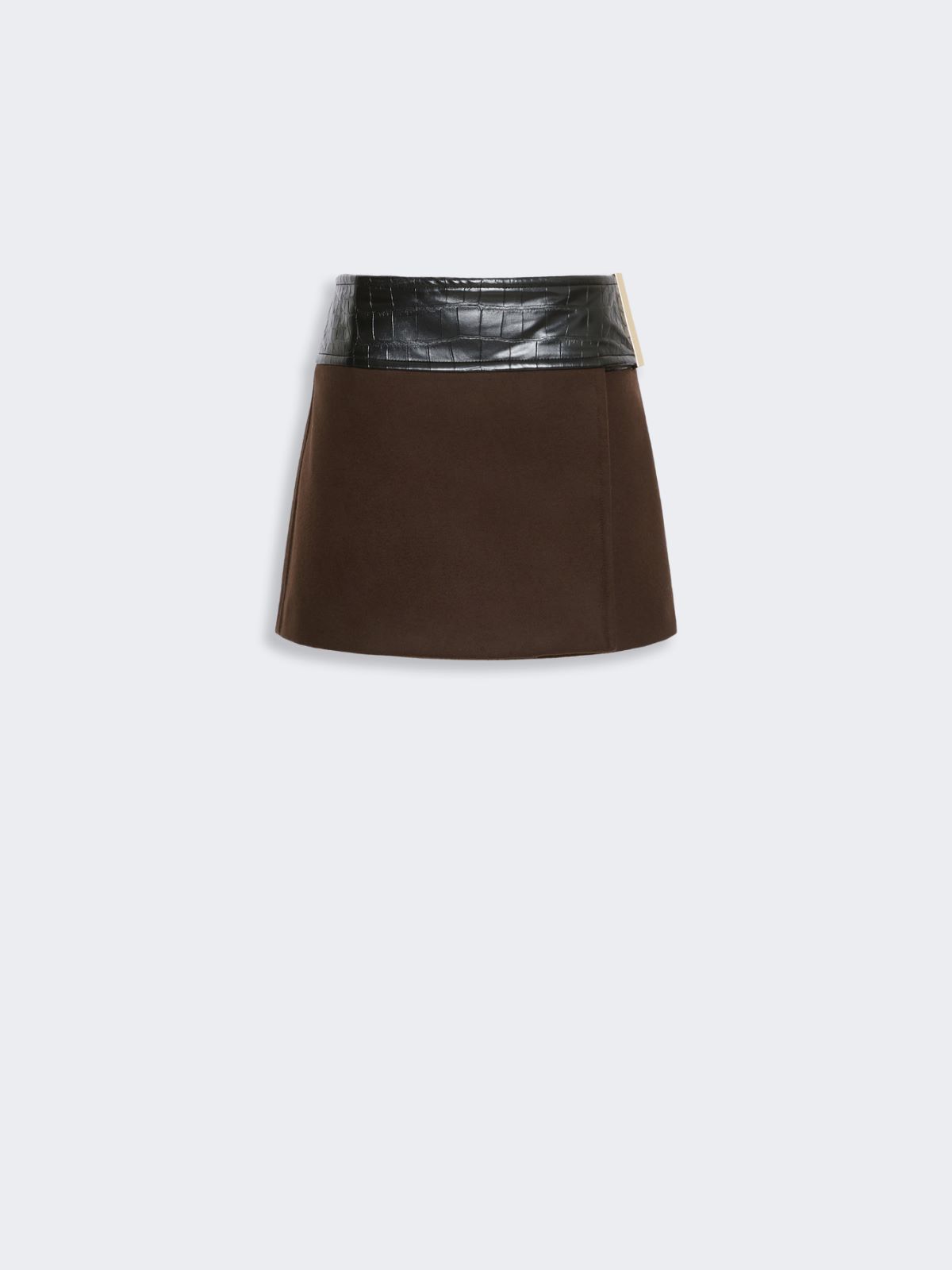 Pure wool mini skirt - CHOCOLATE - Max Mara - 5