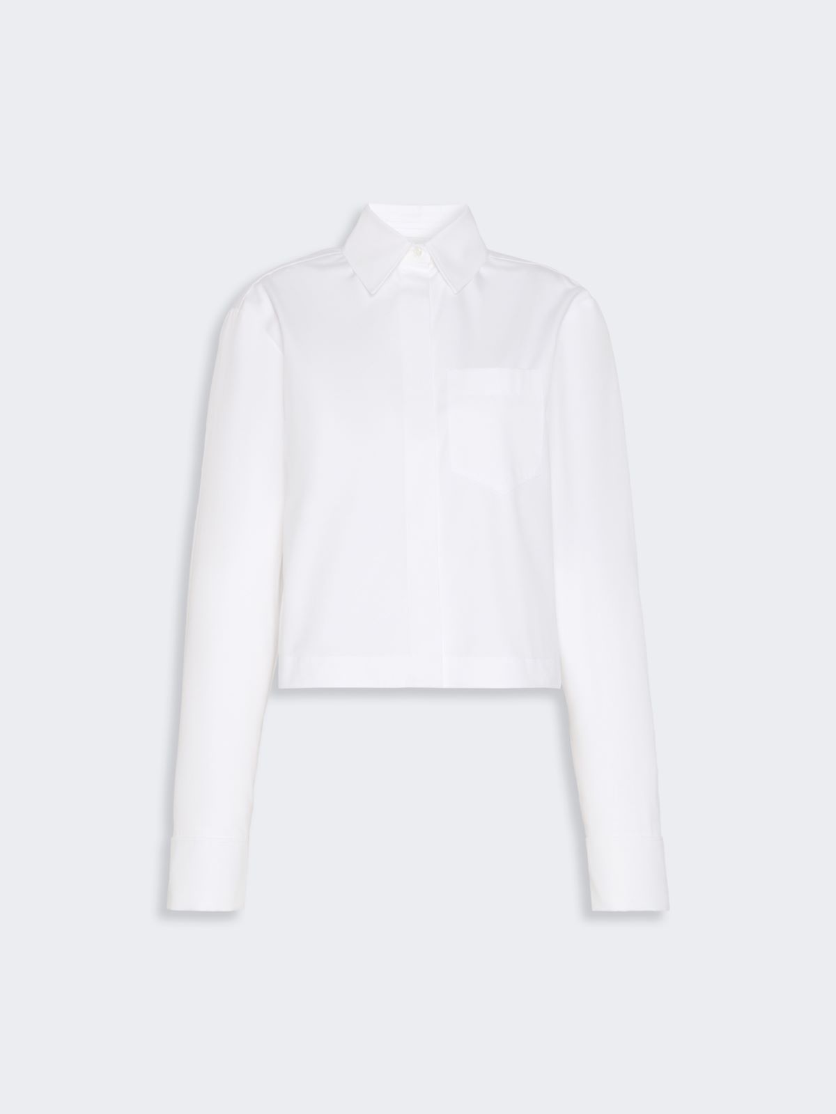 Cotton boxy shirt - OPTICAL WHITE - Max Mara - 6