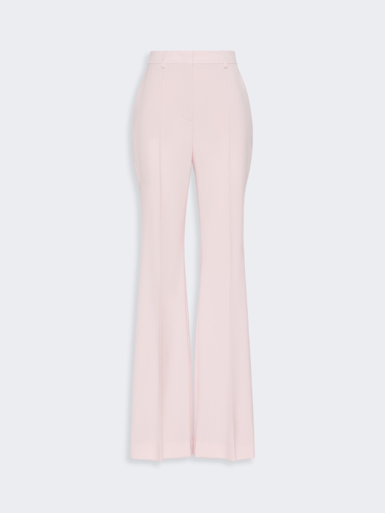 Natural stretch pure wool flared trousers - ANTIQUE ROSE - 4