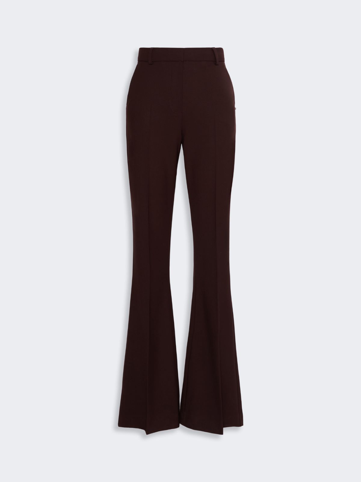 Flared stretch wool trousers - PLUM - Max Mara - 5