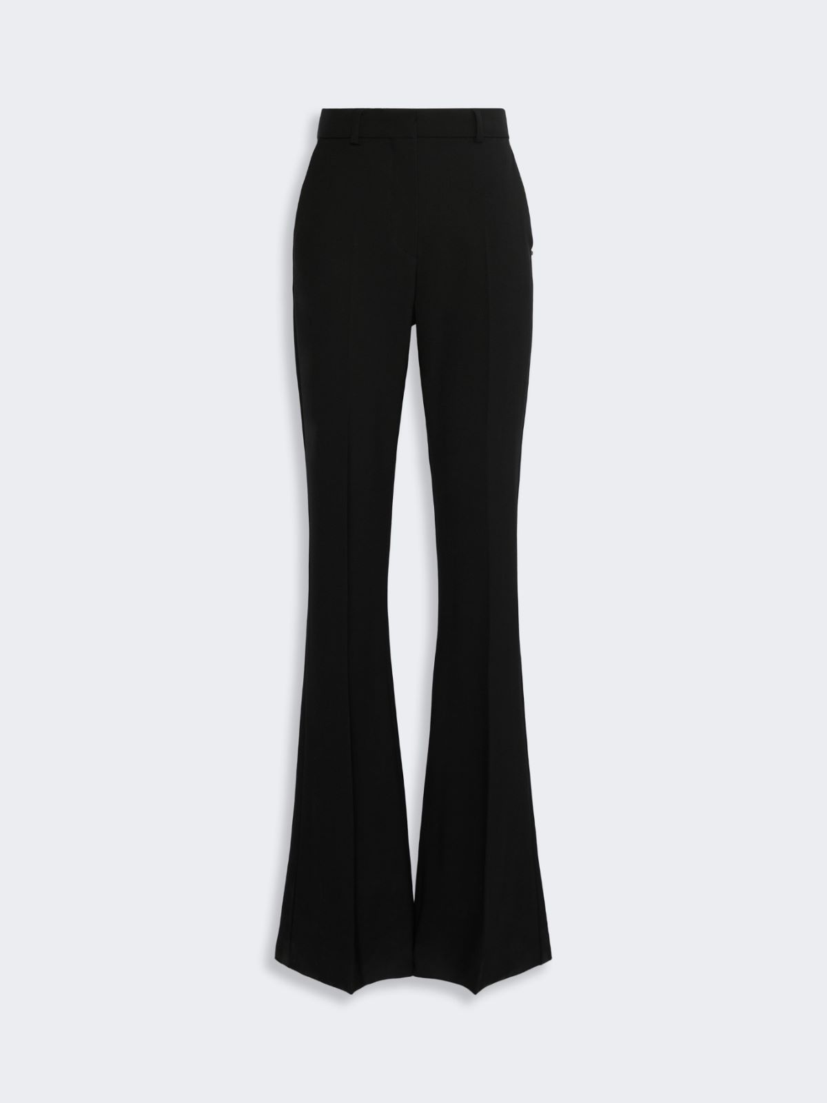 Flared stretch wool trousers - BLACK - Max Mara - 5