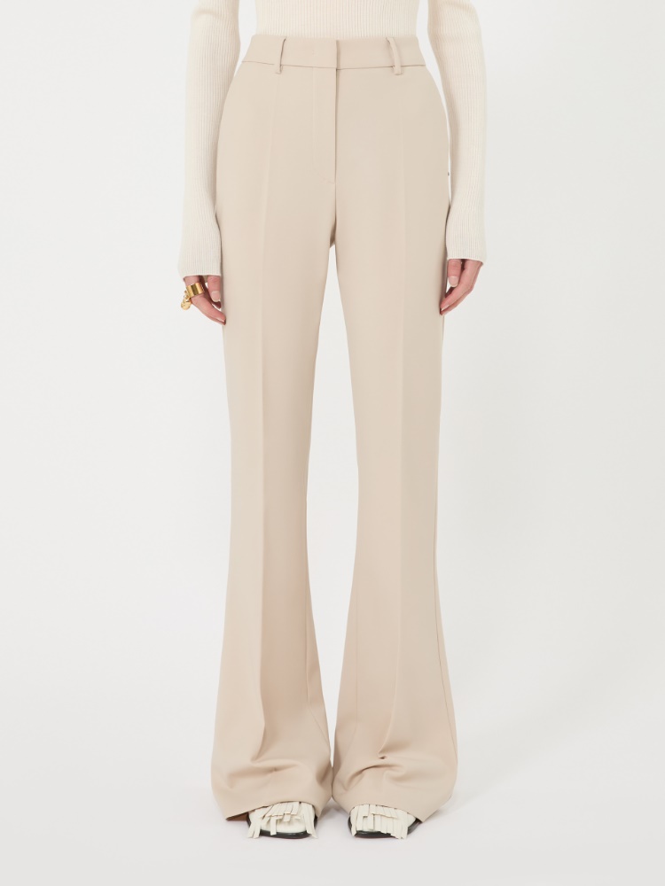 Flared stretch wool trousers - BEIGE - Max Mara - 2