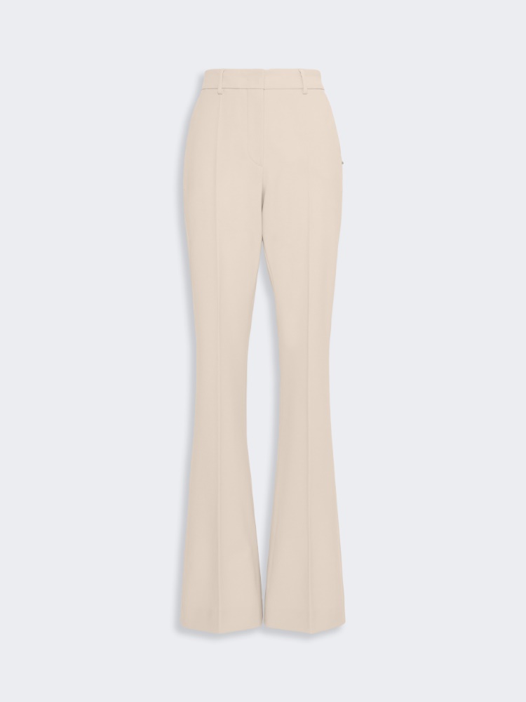 Flared stretch wool trousers - BEIGE - Max Mara - 5