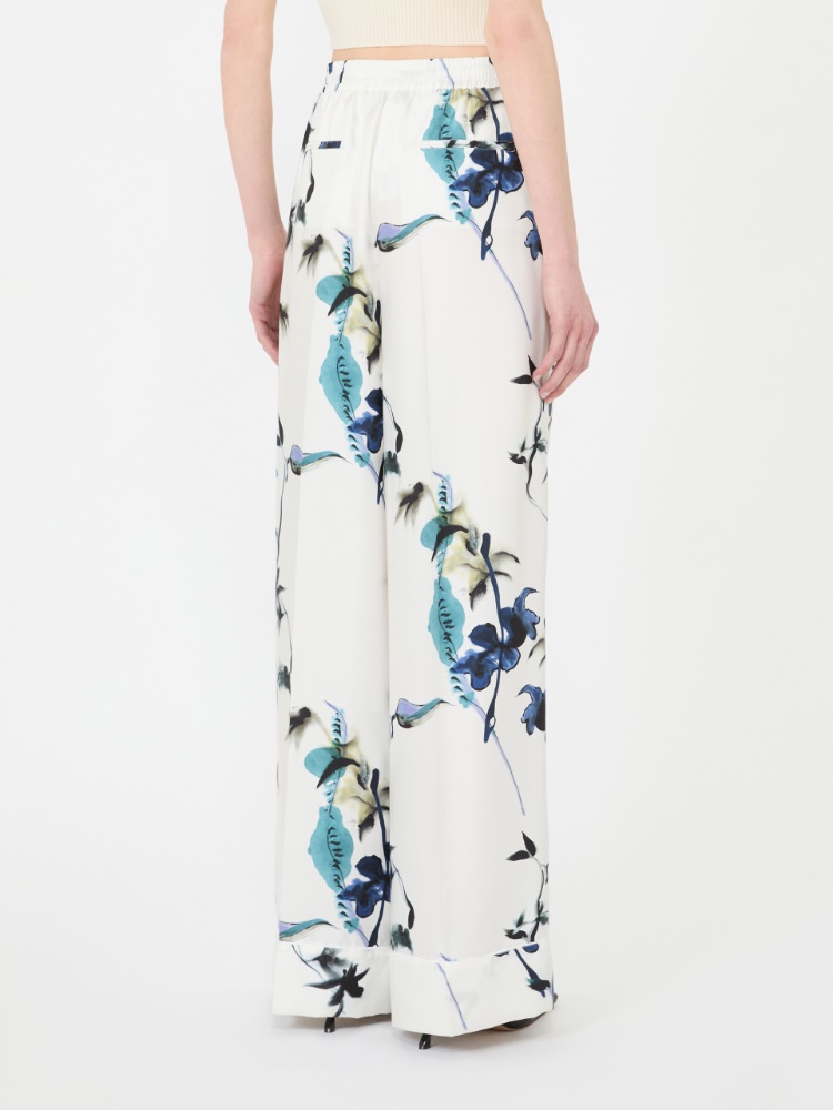 Silk pyjama trousers - WHITE - 3