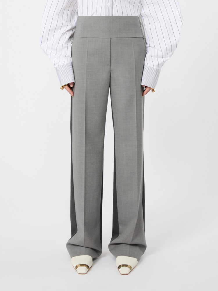 Stretch wool trousers - MEDIUM GREY - Max Mara - 2