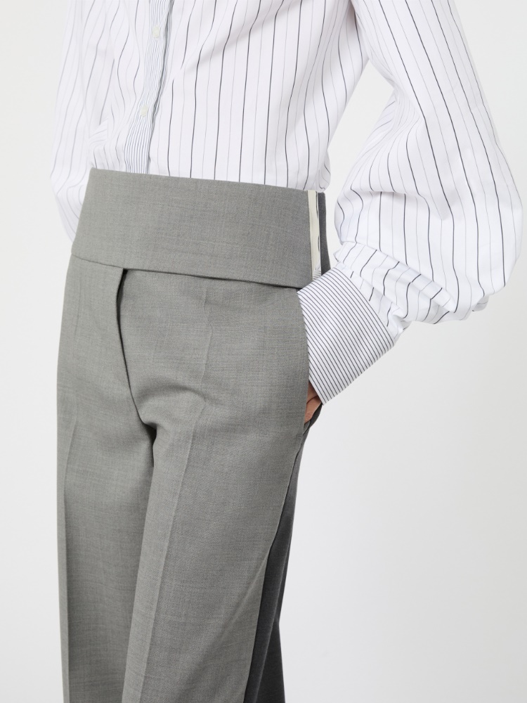 Stretch wool trousers - MEDIUM GREY - Max Mara - 4