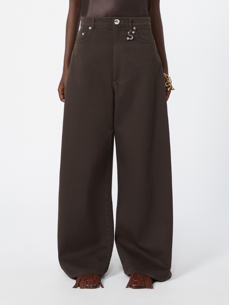 Oversized jeans - CHOCOLATE - 2