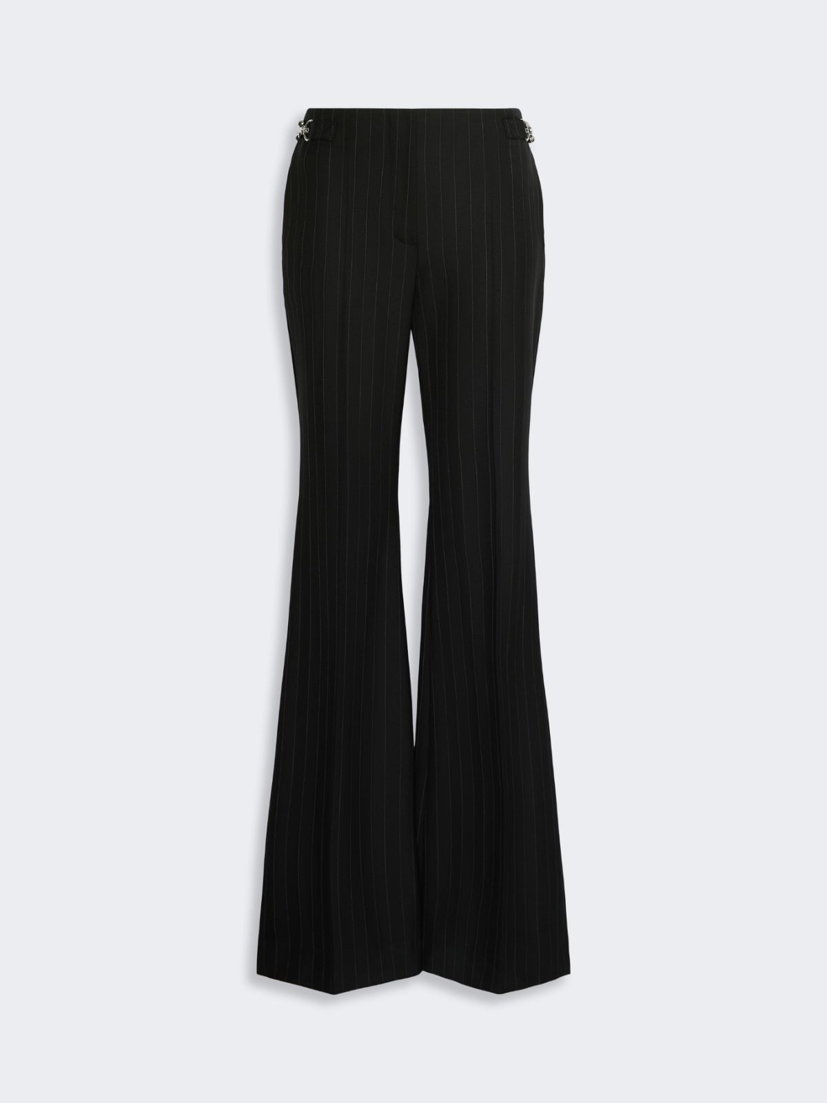 Flared herringbone wool trousers - BLACK - Max Mara - 5