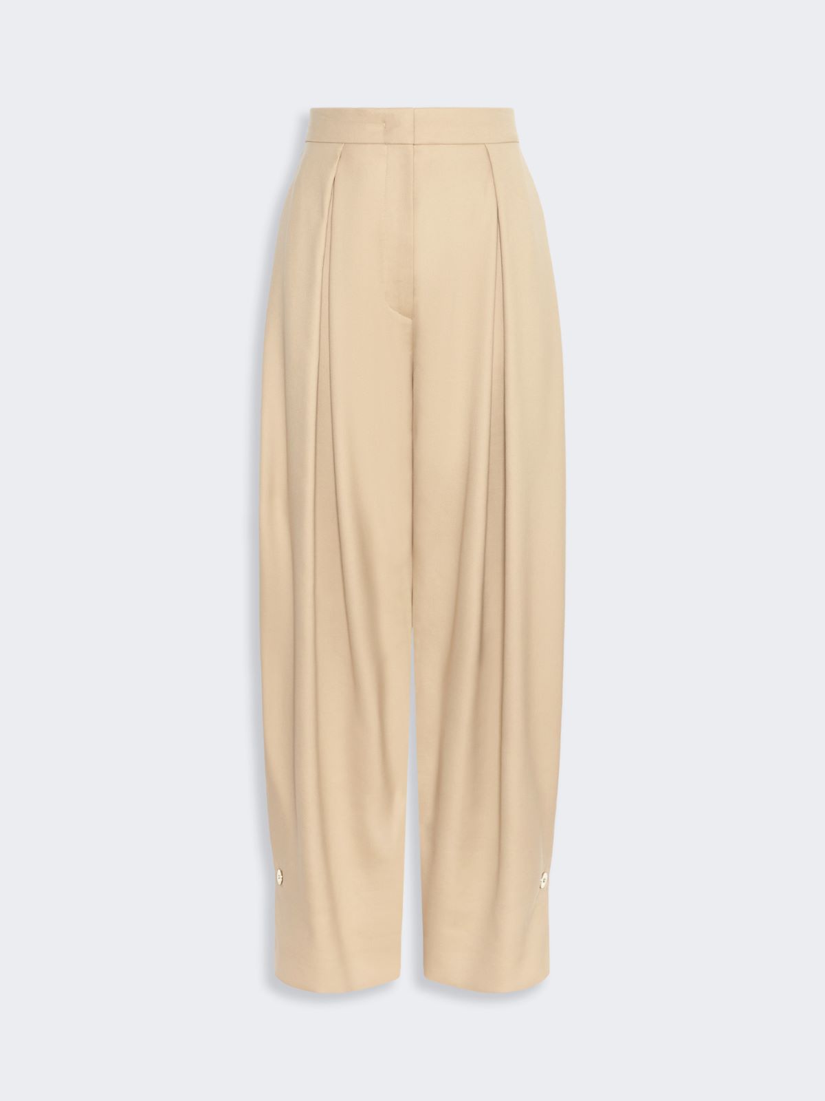 Baggy gabardine trousers - BEIGE - Max Mara - 5