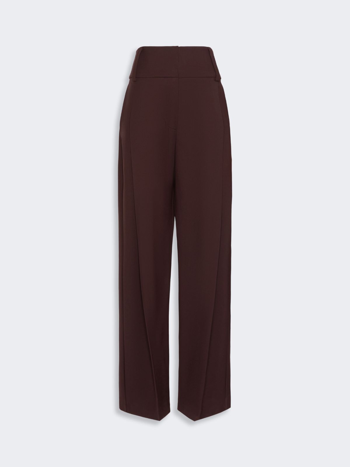 Stretch wool curved-leg trousers - PLUM - Max Mara - 5