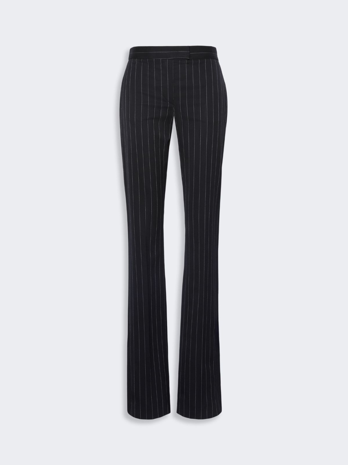 Stretch wool slim flared trousers - BLACK - Max Mara - 4