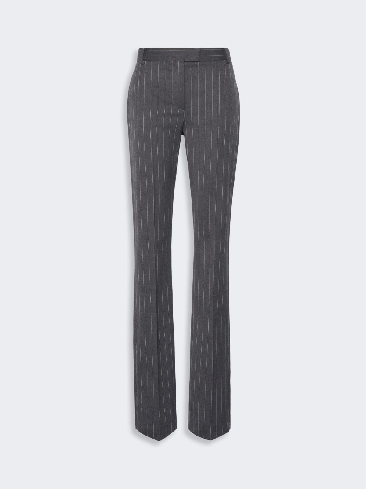 Stretch wool slim flared trousers - MEDIUM GREY - Max Mara - 5