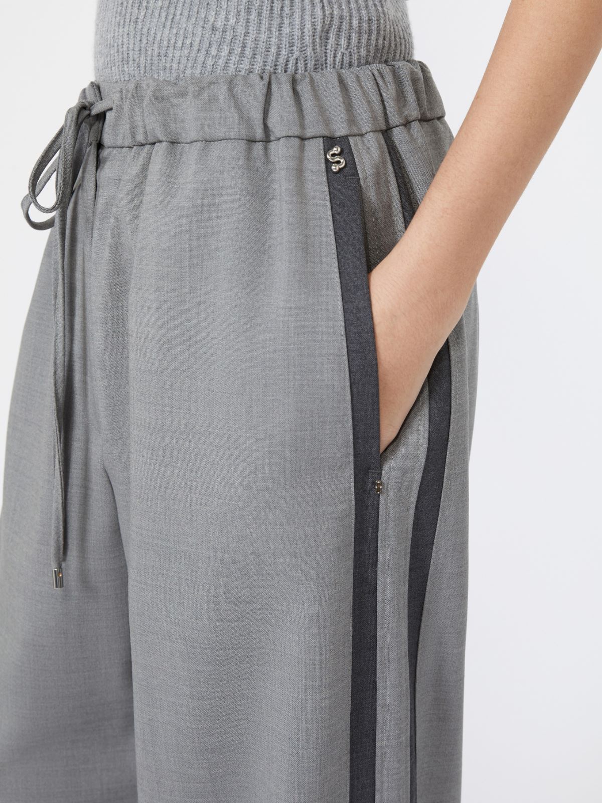 [アチェリ] ピュア ウール ジョガー パンツ - MEDIUM GREY - マックスマーラ公式サイト - 4