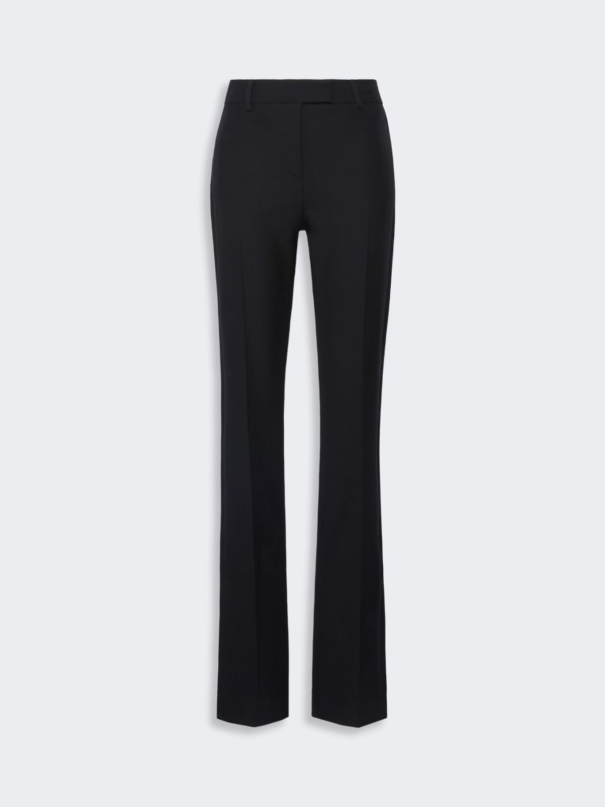 Pantalon slim évasé en double laine technique - NOIR - Max Mara - 5