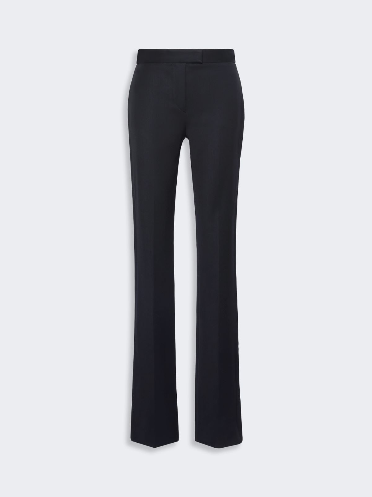 Gabardine low-rise slim flared trousers - BLACK - Max Mara - 4