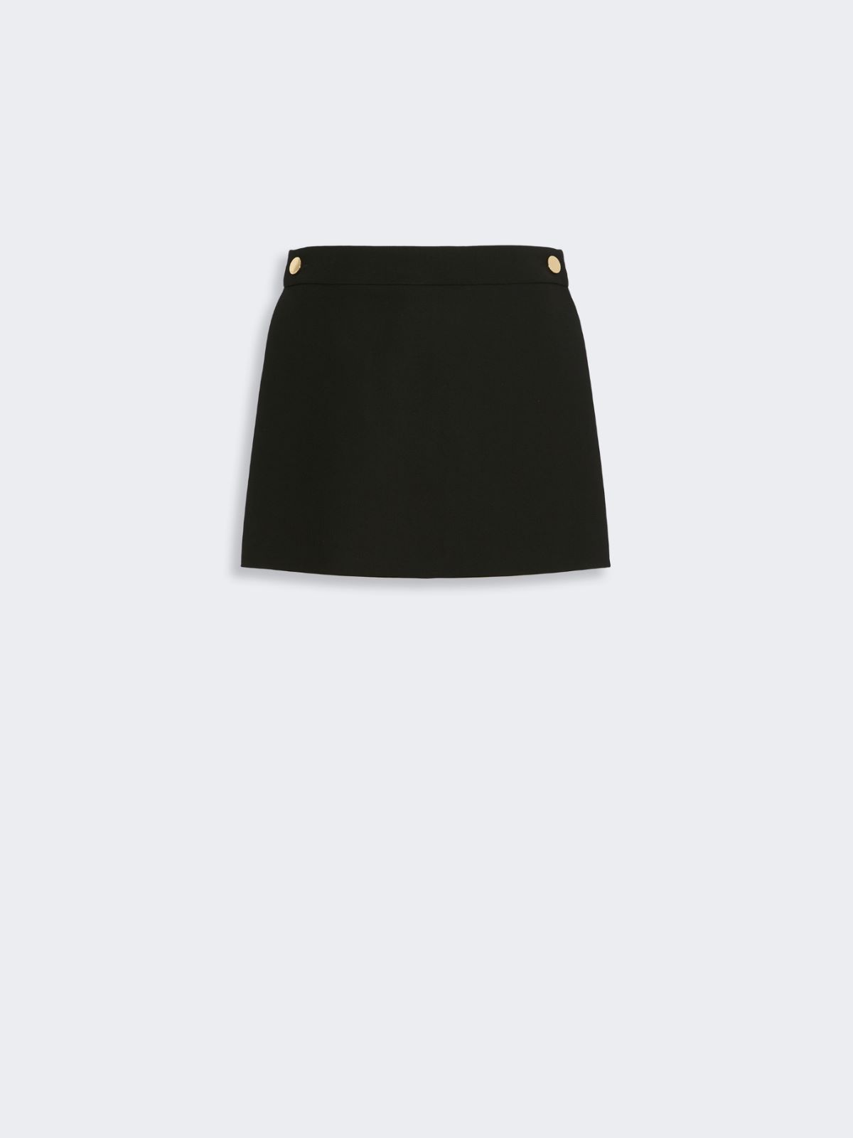 Stretch viscose shorts with panel detail - BLACK - Max Mara - 5