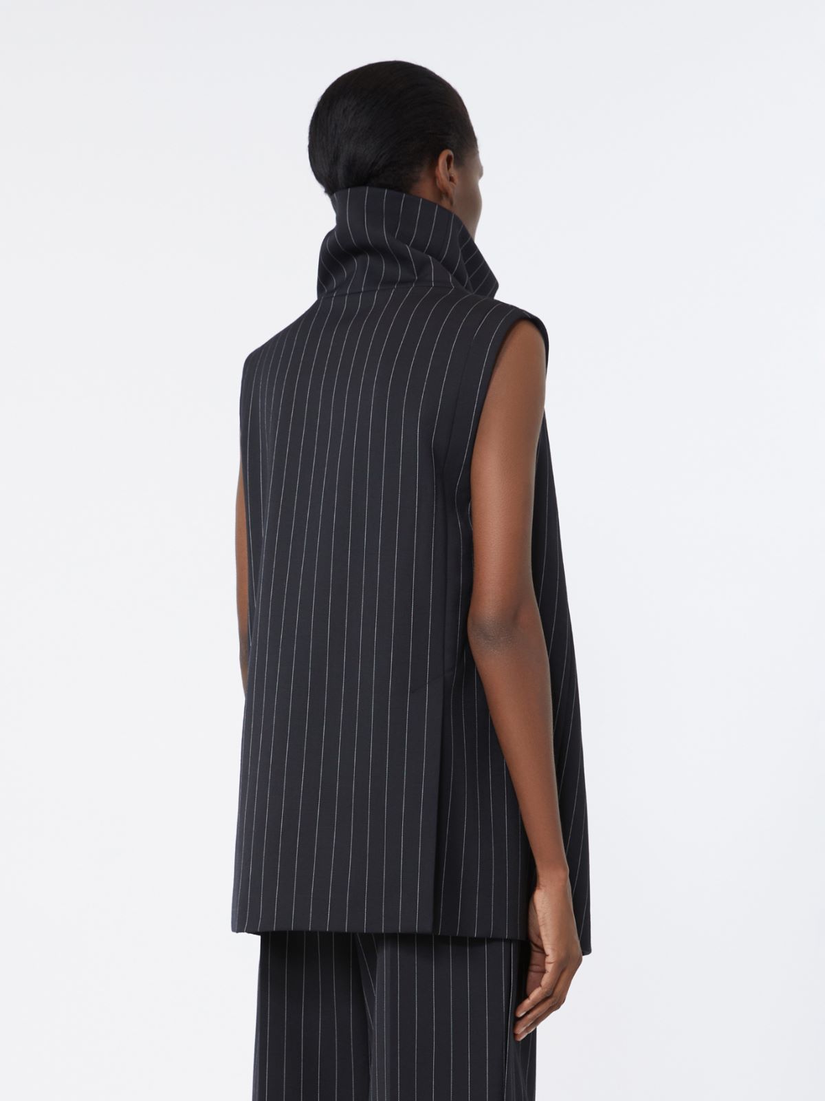 Sleeveless wool top - BLACK - Max Mara - 3