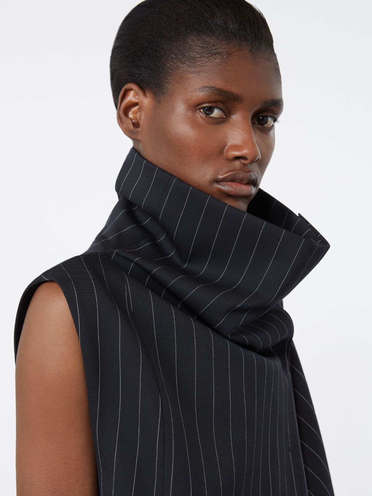 Sleeveless wool top - BLACK - Max Mara - 5