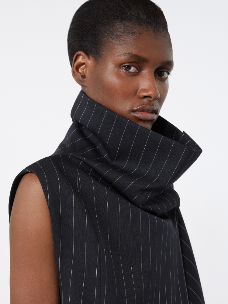 Sleeveless wool top - BLACK - Max Mara - 5