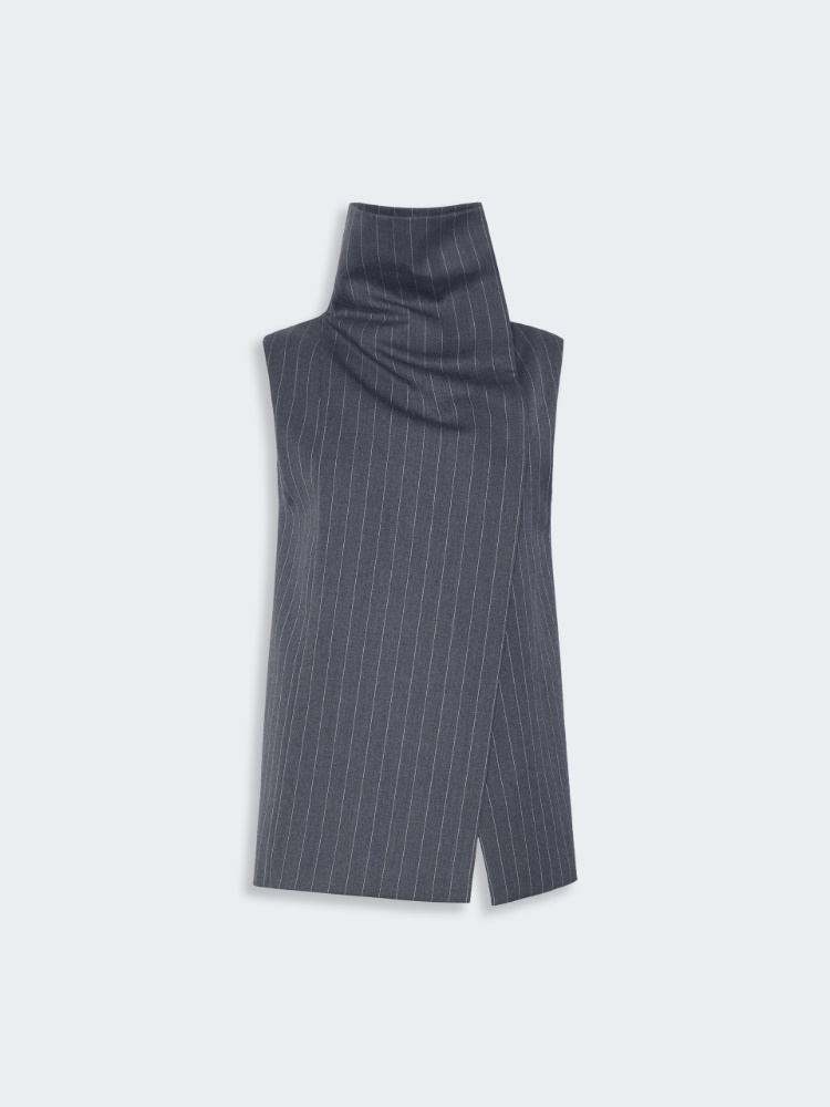Sleeveless wool top - MEDIUM GREY - Max Mara - 6