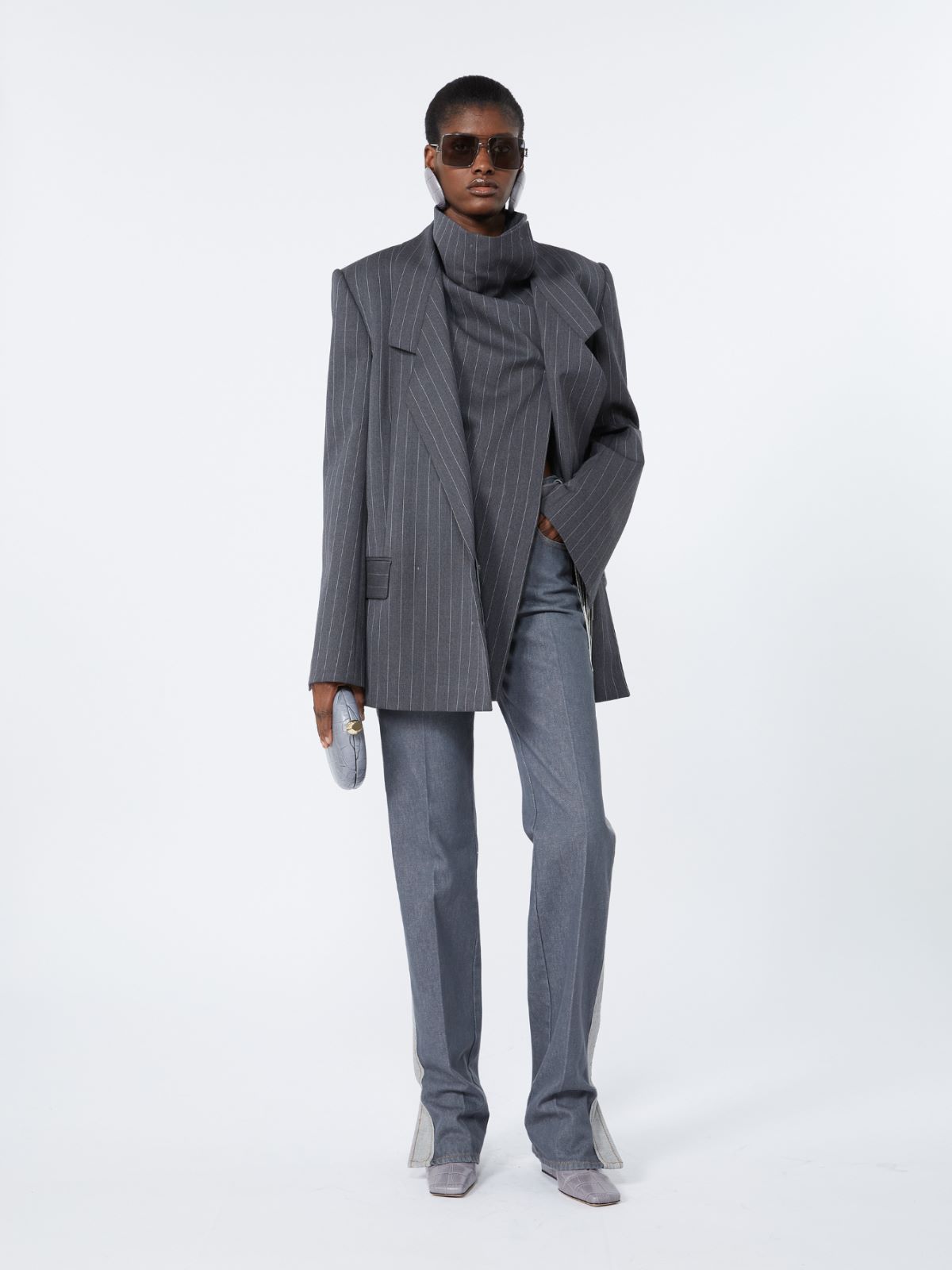 Sleeveless wool top + MEDIUM GREY - Max Mara