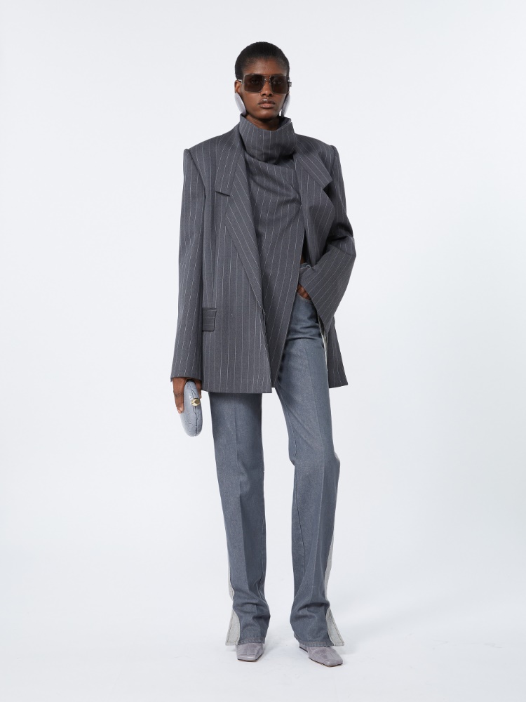 Sleeveless wool top - MEDIUM GREY - Max Mara