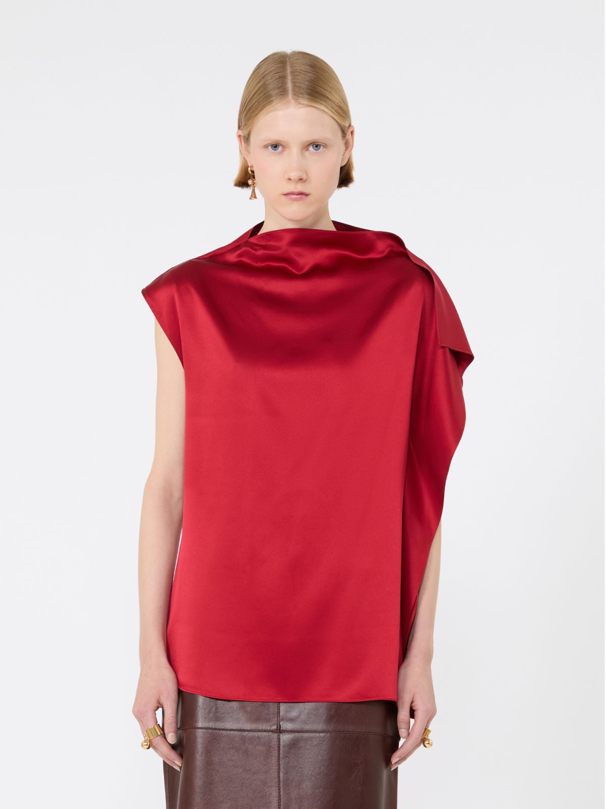 Silk top with ruffle detail - RUBY - Max Mara - 2