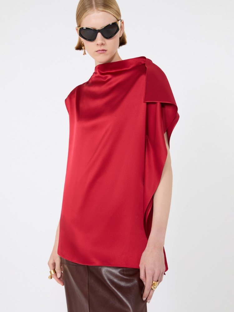 Silk top with ruffle detail - RUBY - Max Mara - 4