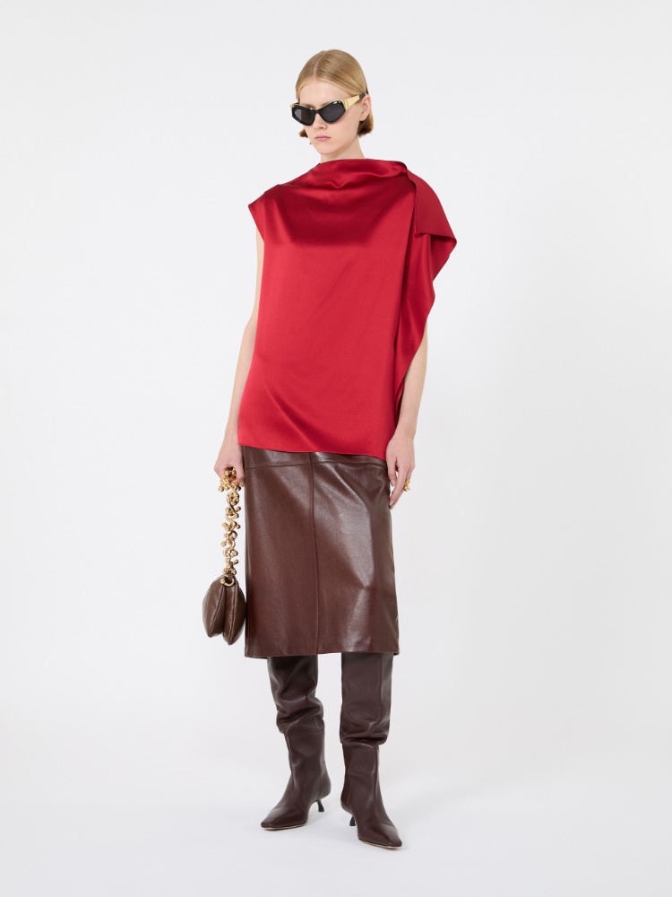Silk top with ruffle detail + RUBY - Max Mara