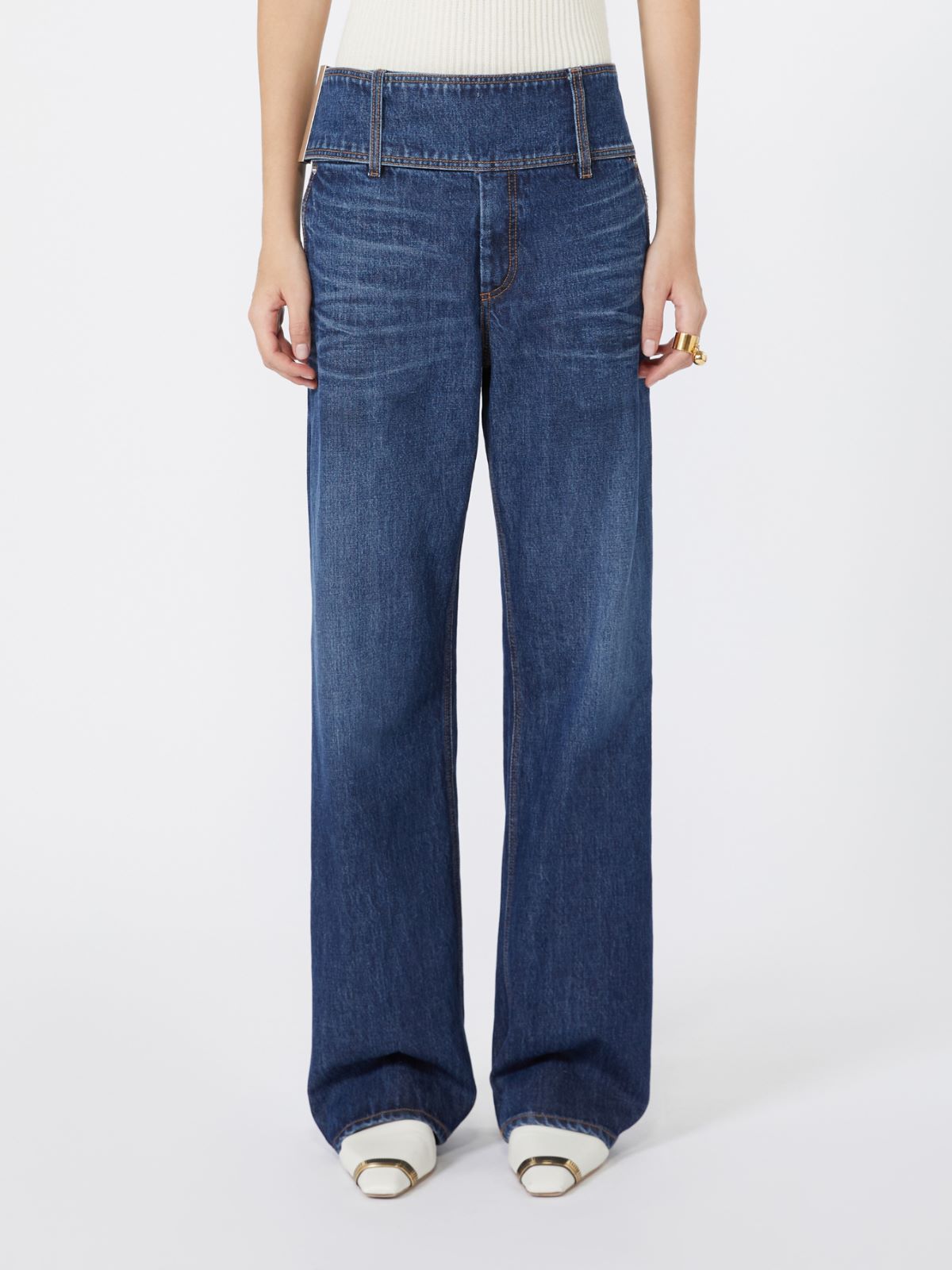 Denim 5-pocket trousers - MIDNIGHTBLUE - Max Mara - 2
