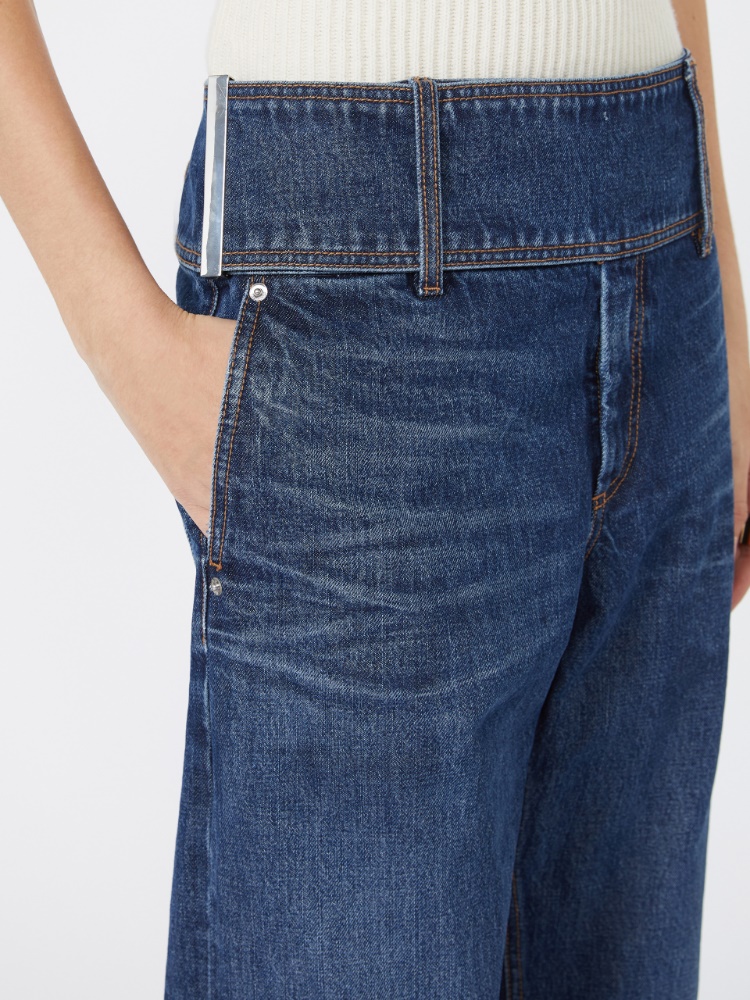 Denim 5-pocket trousers - MIDNIGHTBLUE - Max Mara - 4