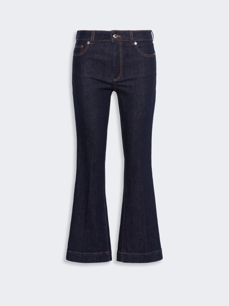New mini flare stretch jeans - ULTRAMARINE