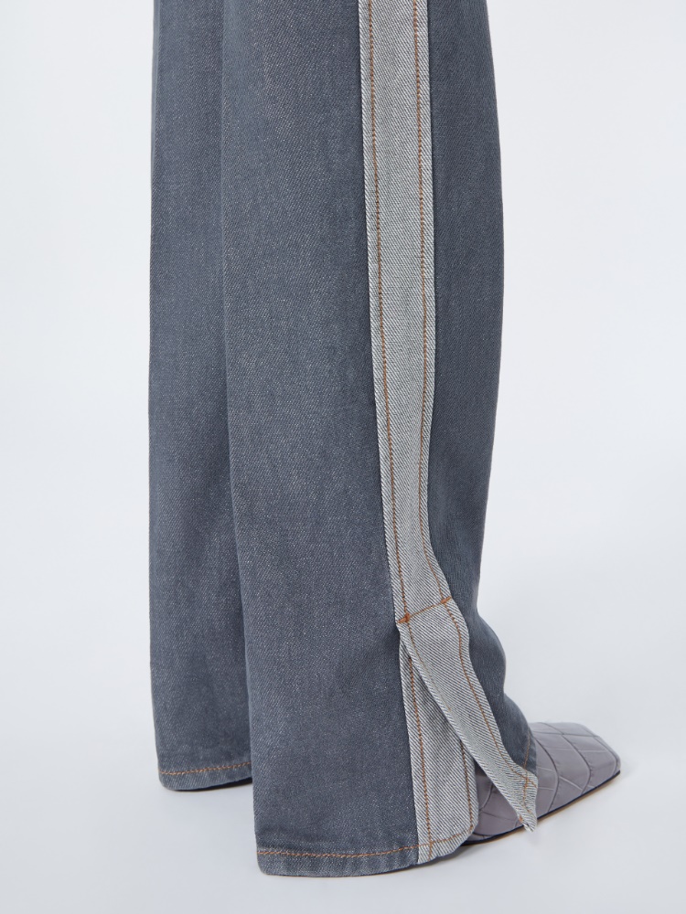 Low-waisted jeans - MEDIUM GREY
