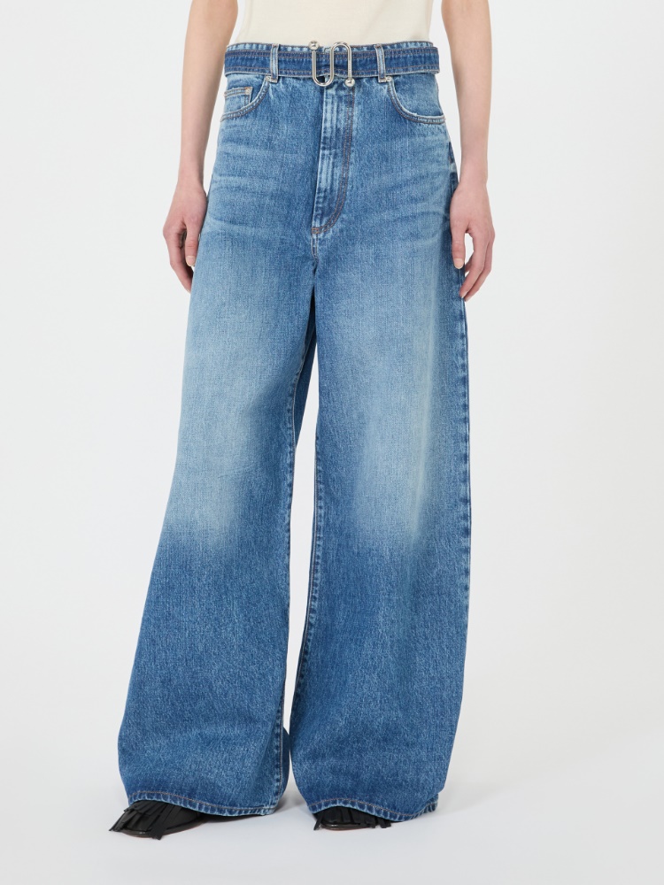 Oversize-Jeans mit niedrigem Bund - NACHTBLAU - 2
