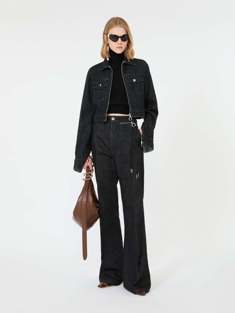 Slim flared jeans - BLACK - 1