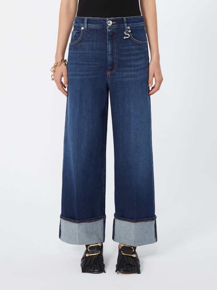 Low-rise cropped jeans - ULTRAMARINE - 2