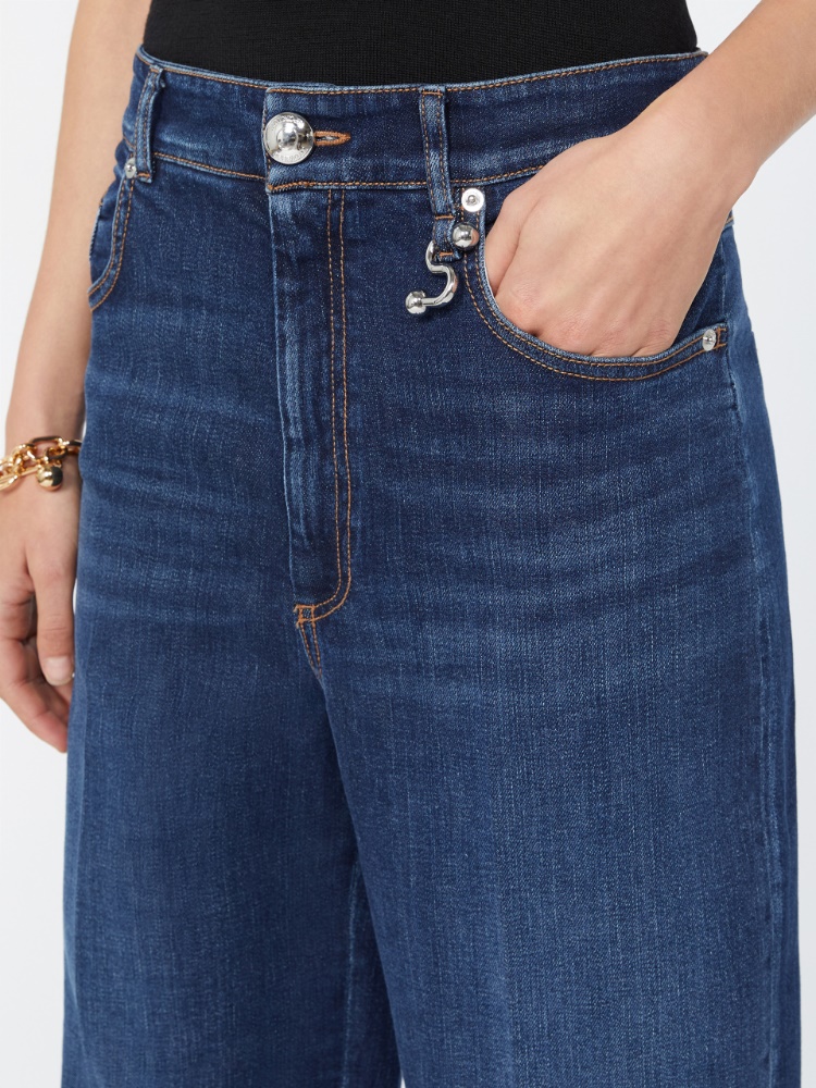 Low-rise cropped jeans - ULTRAMARINE - 4