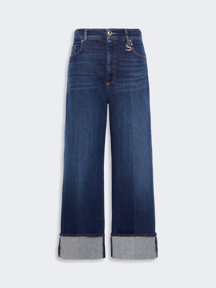 Low-rise cropped jeans - ULTRAMARINE - 5