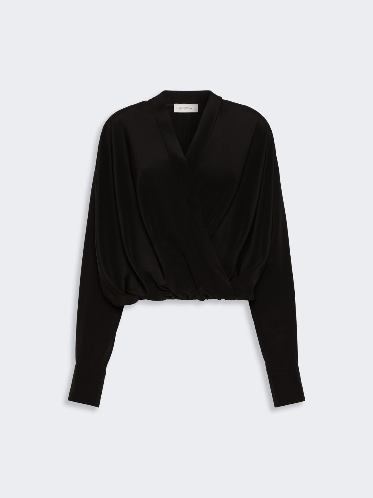 Loose-fit pure silk shirt - BLACK - Max Mara - 5