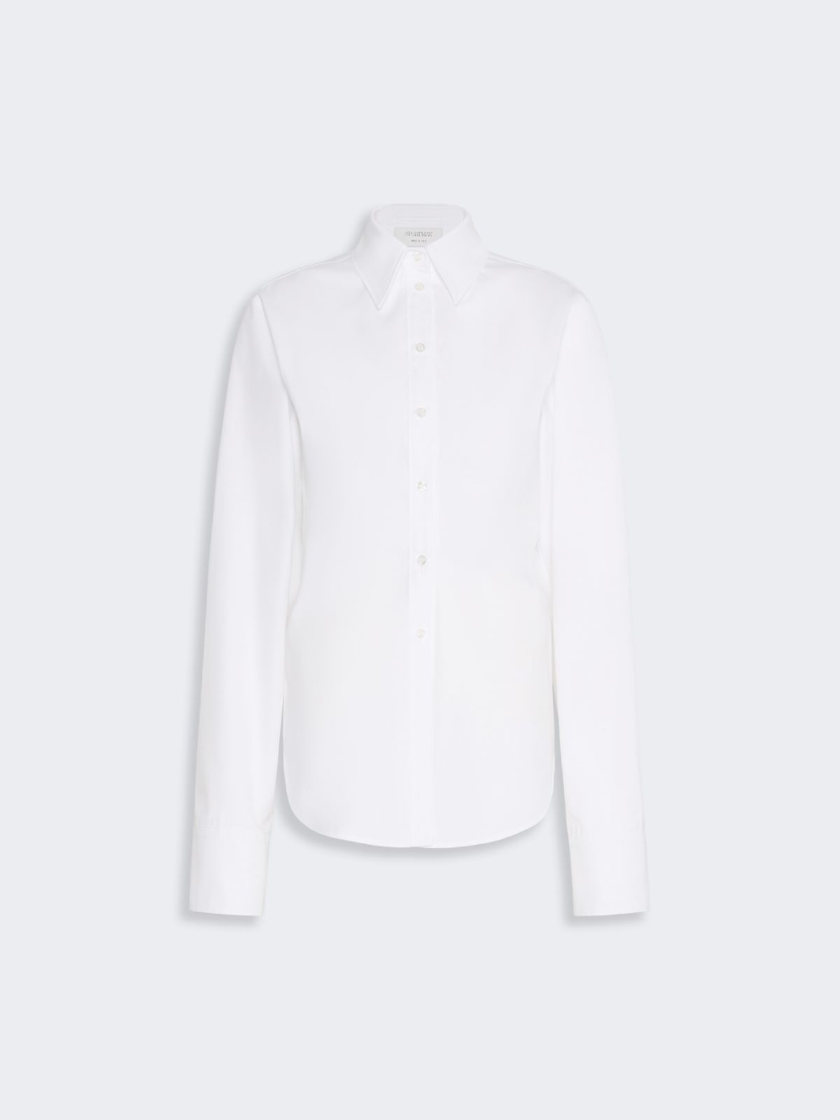 Cotton poplin shirt - OPTICAL WHITE - Max Mara - 6