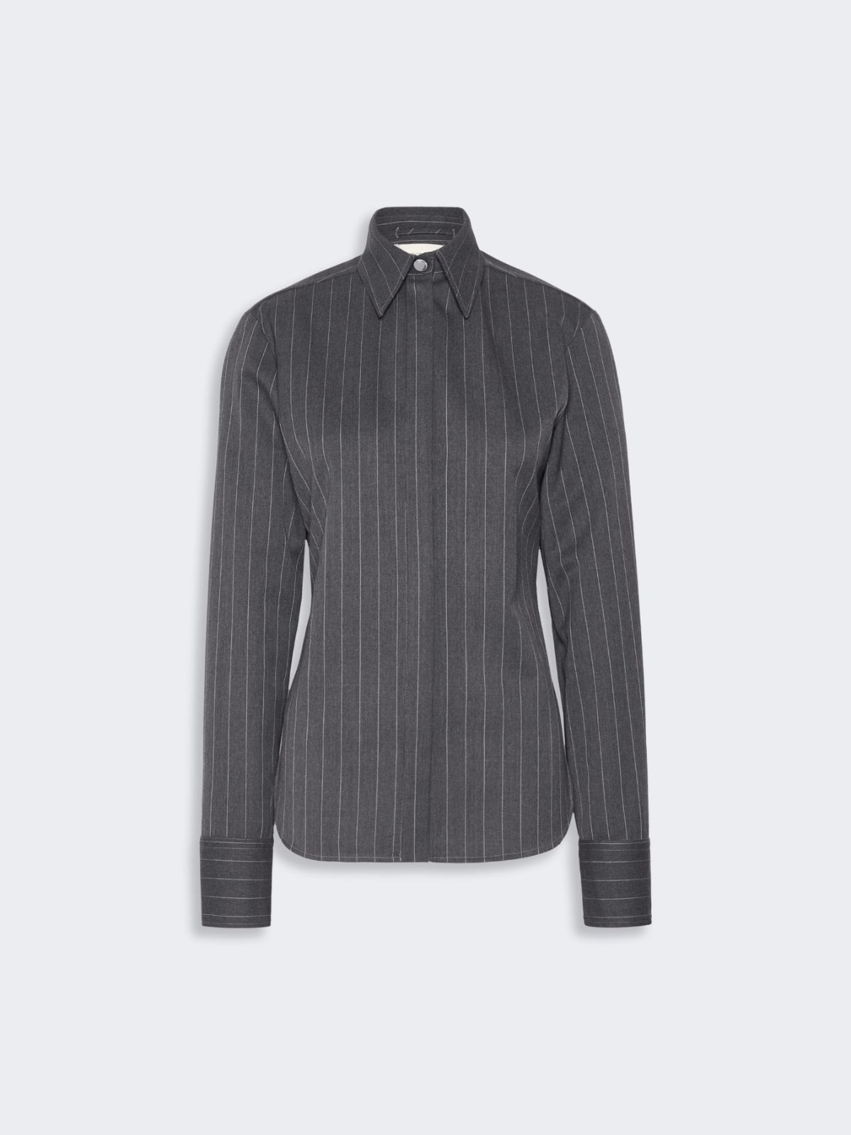 Slim wool shirt - MEDIUM GREY - Max Mara - 6