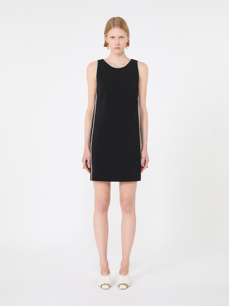 Stretch viscose dress - BLACK - Max Mara - 2