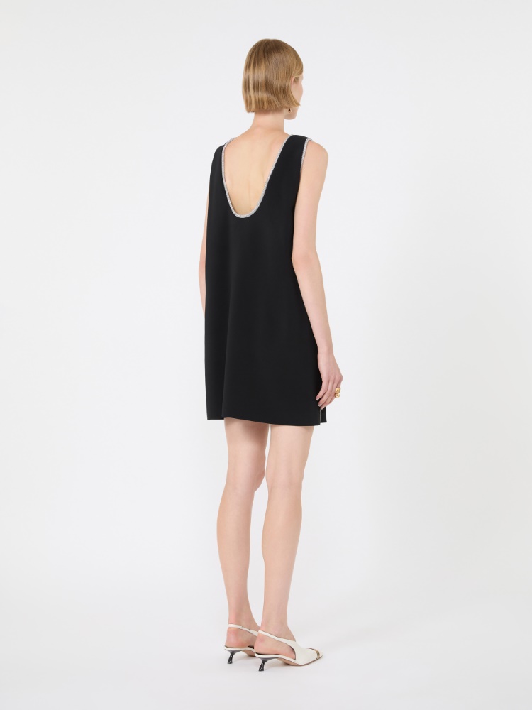 Stretch viscose dress - BLACK - Max Mara - 3