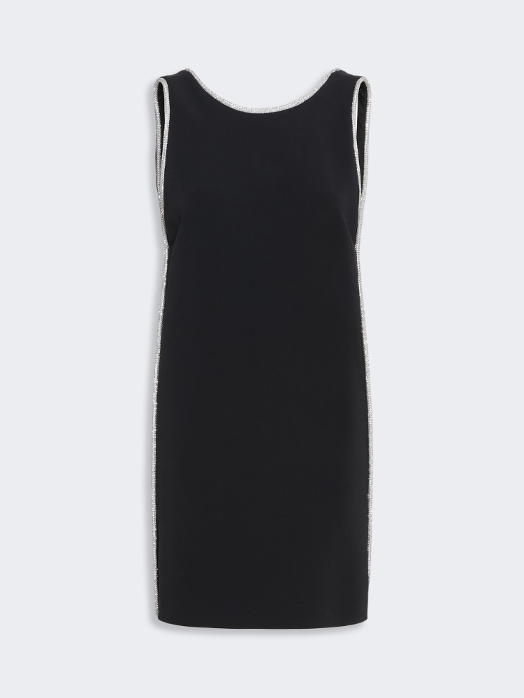 Stretch viscose dress - BLACK - Max Mara - 5